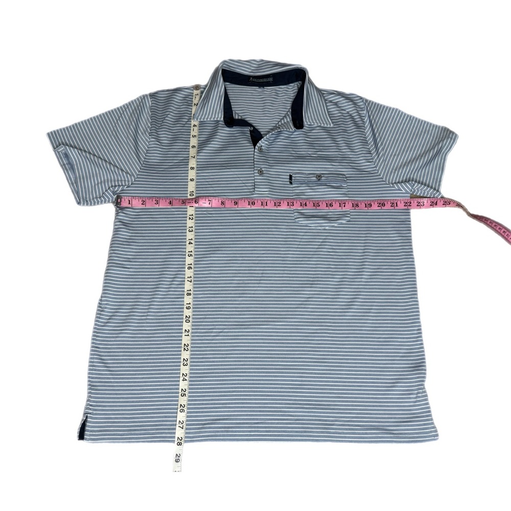 Live Forever Golf Striped Polo View 2